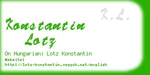 konstantin lotz business card